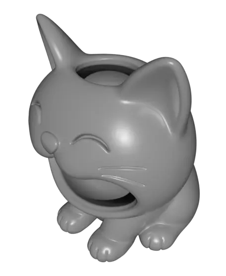 Cat Pencil Holder.stl — modelo 3D