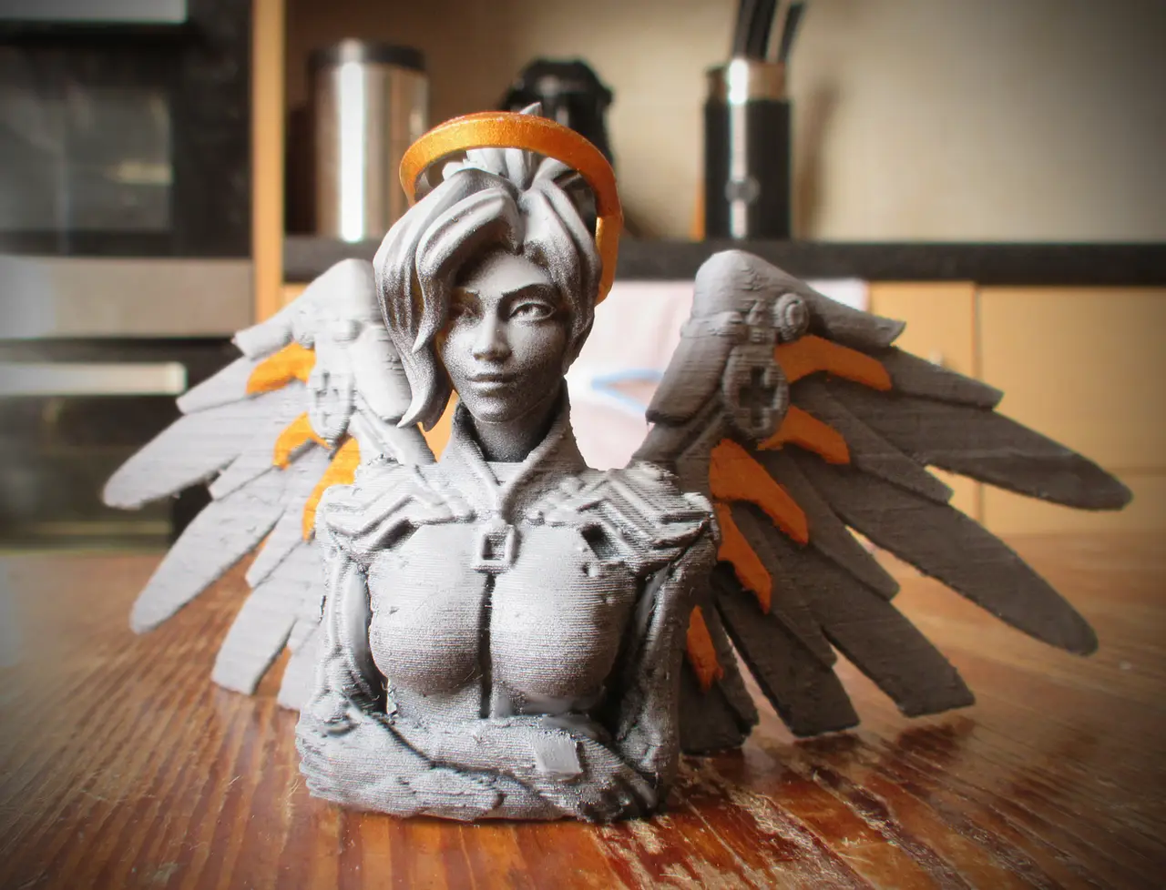 Overwatch - Mercy Bust — modelo 3D