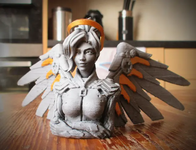 Overwatch - Mercy Bust — modelo 3D