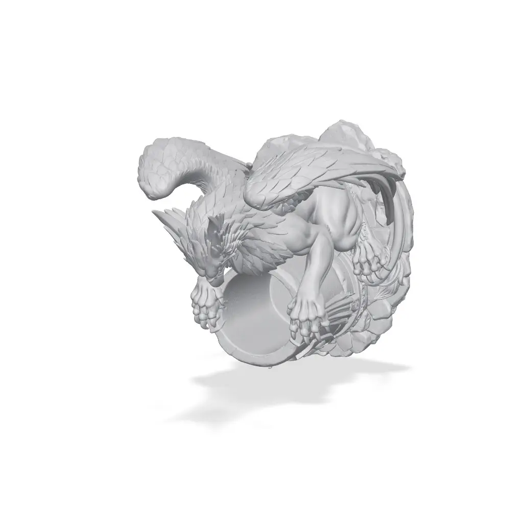 Griffin Pen Holder - Fantasy Desk Organizer — modelo 3D