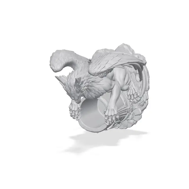 Griffin Pen Holder - Fantasy Desk Organizer — modelo 3D