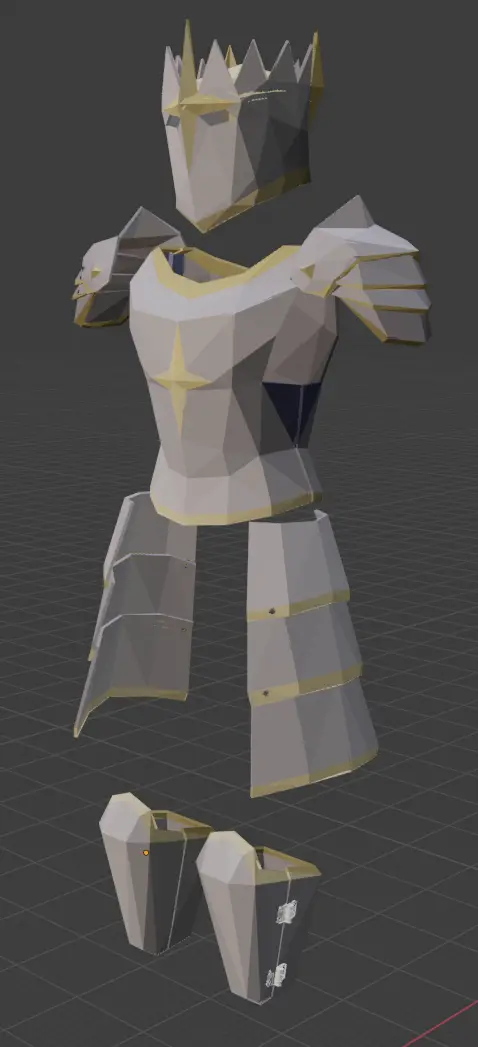 Justiciar Armor/Armour (Old School Runescape) — modelo 3D