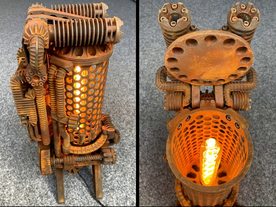 Coke Oven - Steampunk Style Lamp — modelo 3D