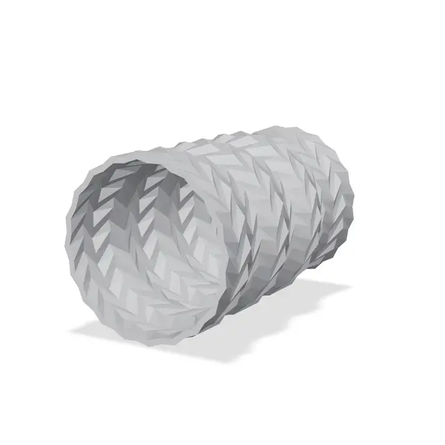 Chevron Knit Geometric Vase for Nostalgic Decor — modelo 3D