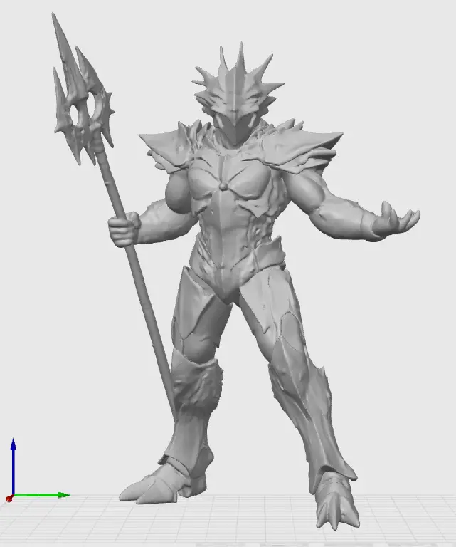 Fan Art Action Figure - Armed | Trident Figurine — modelo 3D