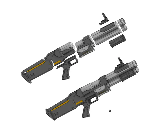 GL-15 Evictor HELLDIVERS 2 — modelo 3D