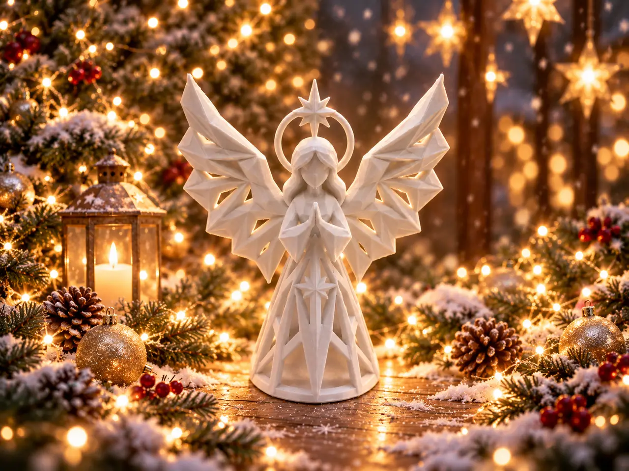 Christmas Angel, Weihnachtsengel, Multicolor — modelo 3D