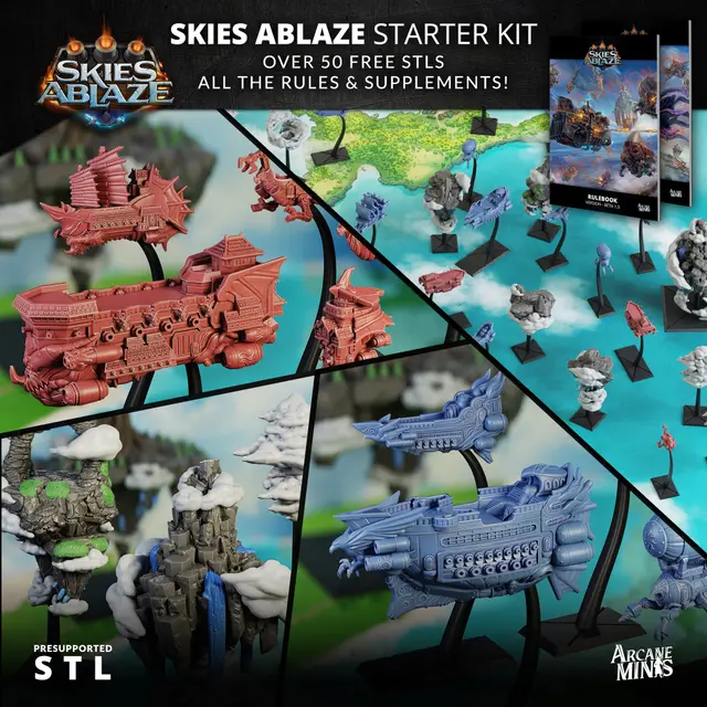 Skies Ablaze Starter Set — modelo 3D