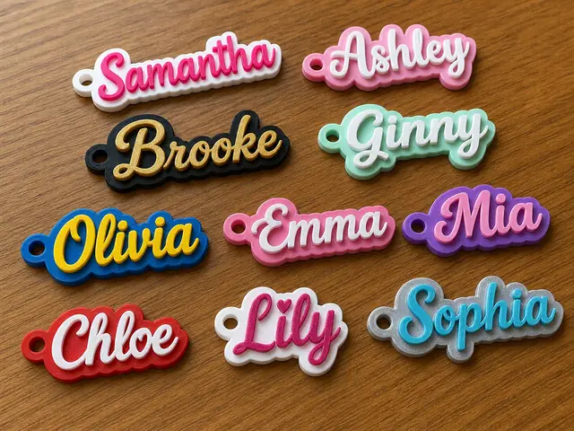 Custom Name Keychain Generator Multilingual fonts — modelo 3D