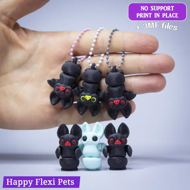 #LD6 Dark's Bat - Free flexi pet toy of the Little Dark and her friends collection — modelo 3D