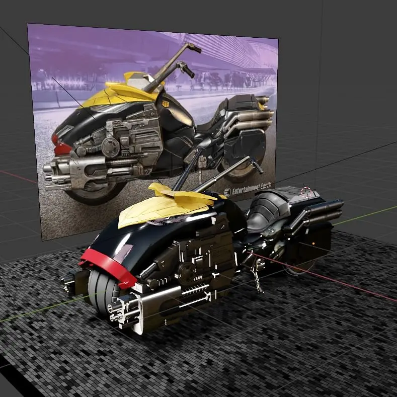 Dredd Bike — modelo 3D