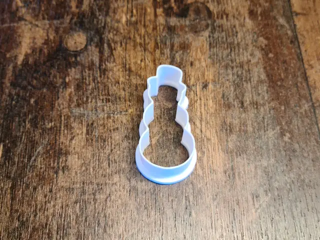 Christmas: snowman cookie cutter small — modelo 3D