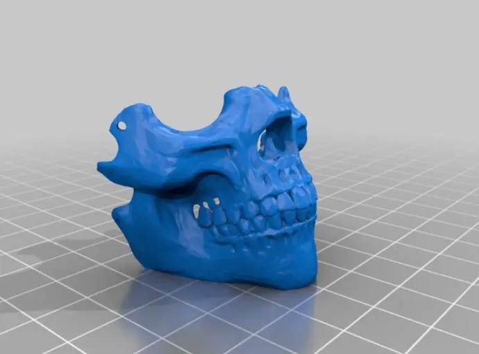 Half mask skull — modelo 3D