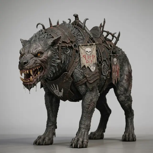 LOTR -Warg 3 — modelo 3D