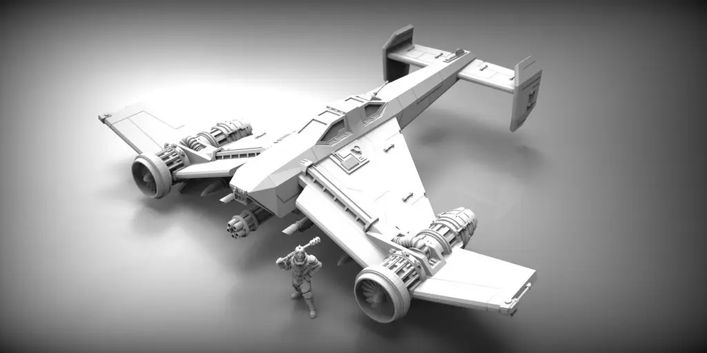 SCI-FI STUKA BOMBER — modelo 3D