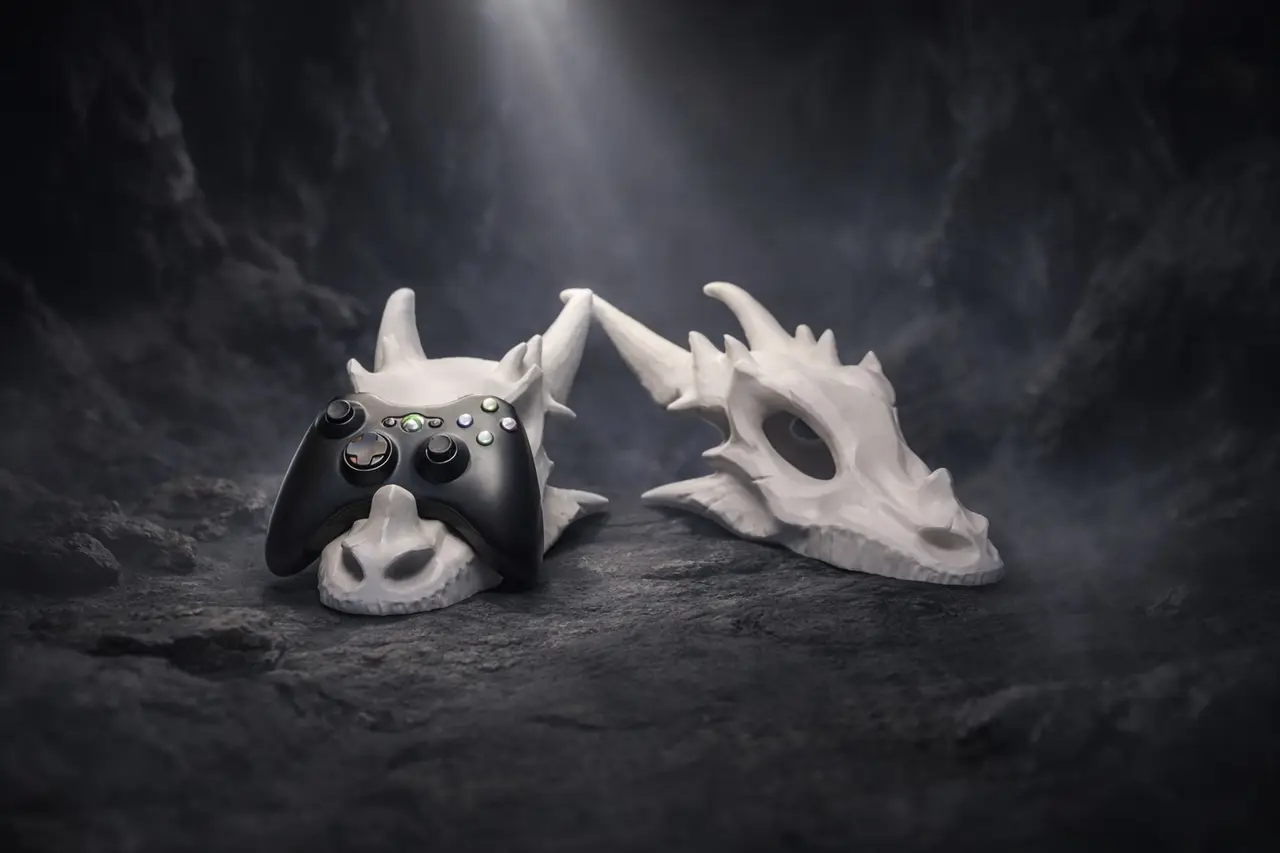 Dragon Head Xbox Controller Stand — modelo 3D