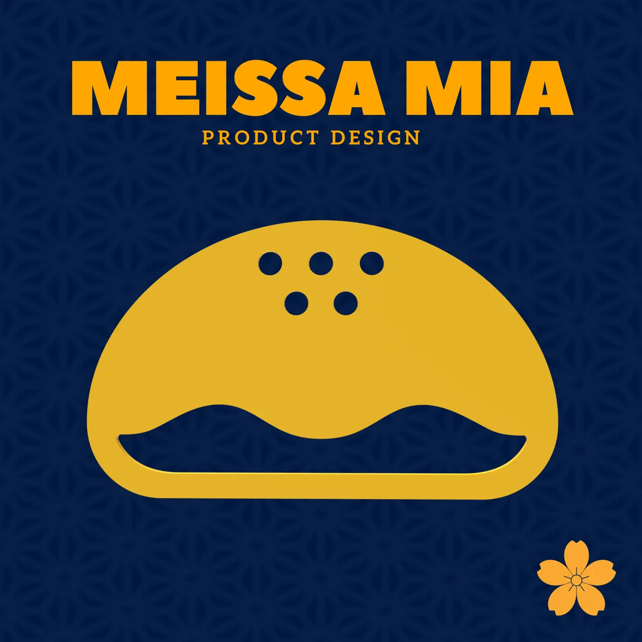 Wall Art Silhoutte – 90. Red Bean Bun - Minimalist Japanese themed Wall Art STL for 3D Printing — modelo 3D