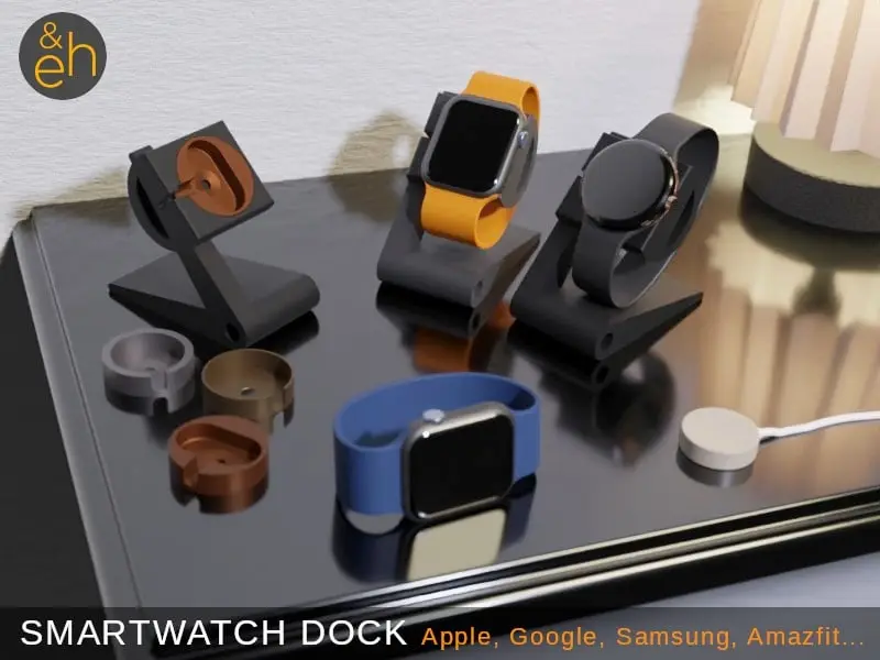 Universal Smartwatch Dock - Apple, Google, Samsung, Amazfit etc. — modelo 3D