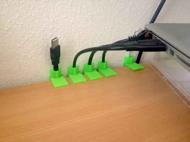 Customizable Cable Holder — modelo 3D