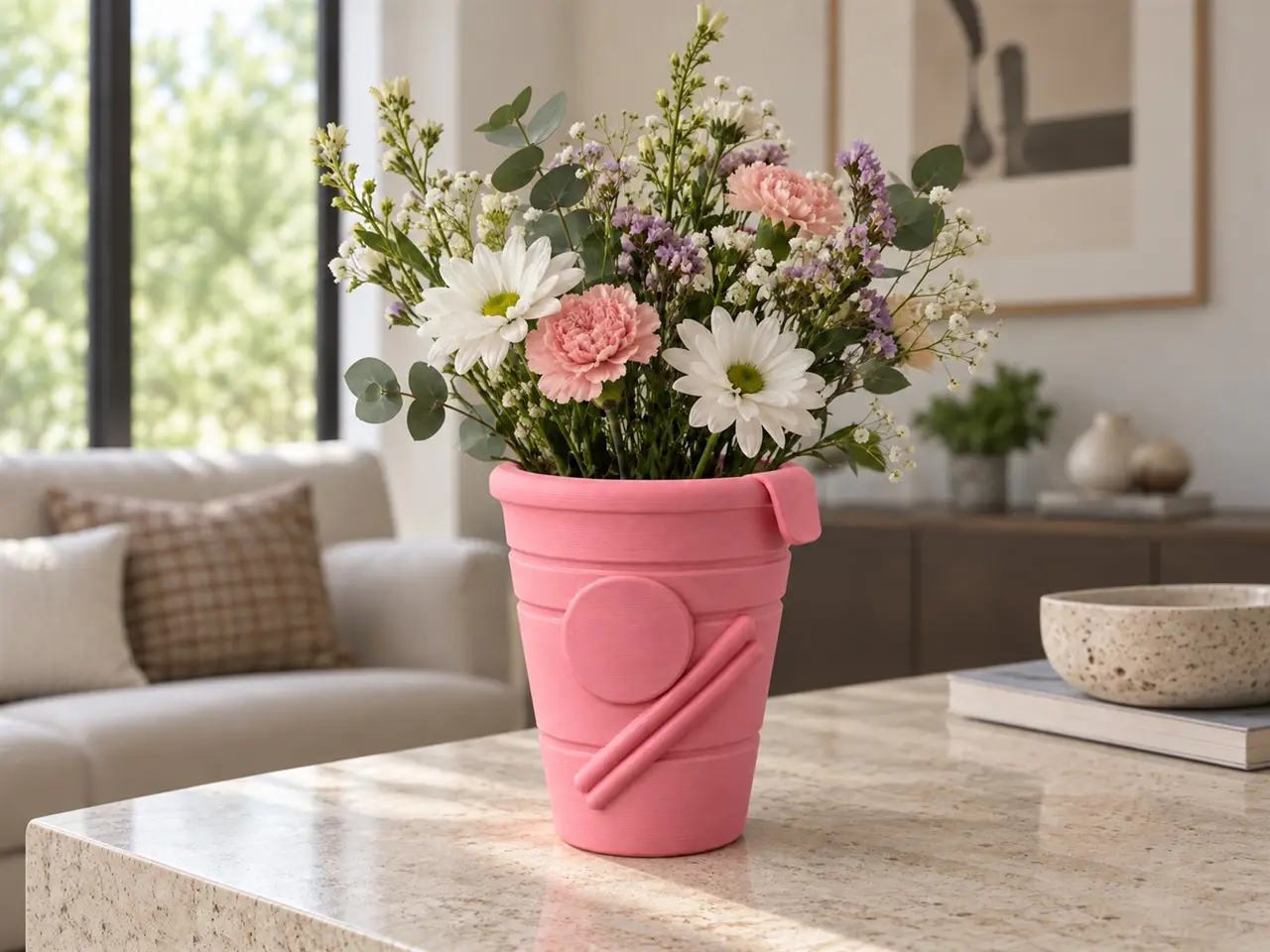 Instant Noodle Cup Flower Vase — modelo 3D