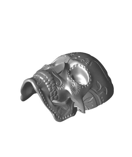 FLAT Sugar Skull Wall Hang — modelo 3D