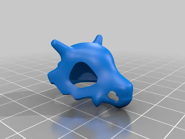 Cubone Pokemon Skull Keychain — modelo 3D