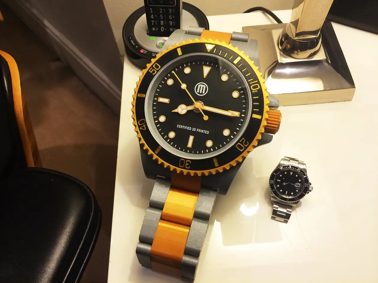 Large scale Divers watch desk clock — modelo 3D