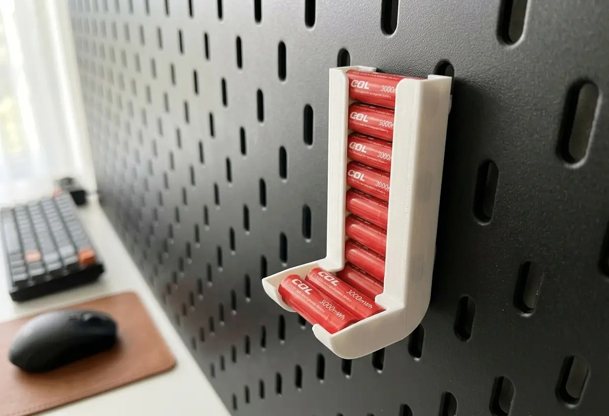 IKEA Skådis AA Battery Dispenser (Split Design) — modelo 3D