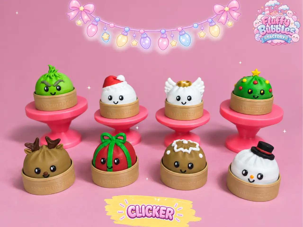 Dumpling Christmas Clicker — modelo 3D