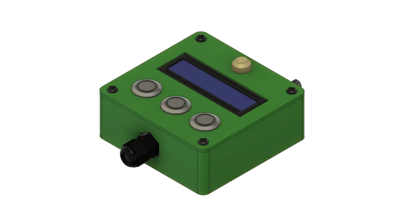 Home Power Monitor LCD Control Unit — modelo 3D
