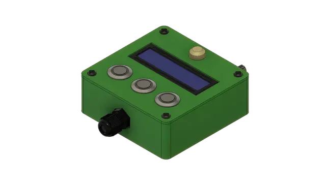 Home Power Monitor LCD Control Unit — modelo 3D