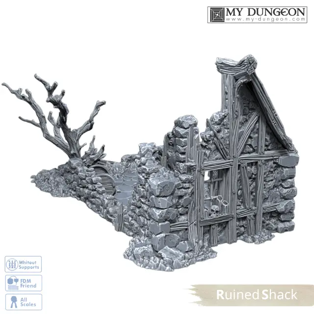 Ruined Shack — modelo 3D