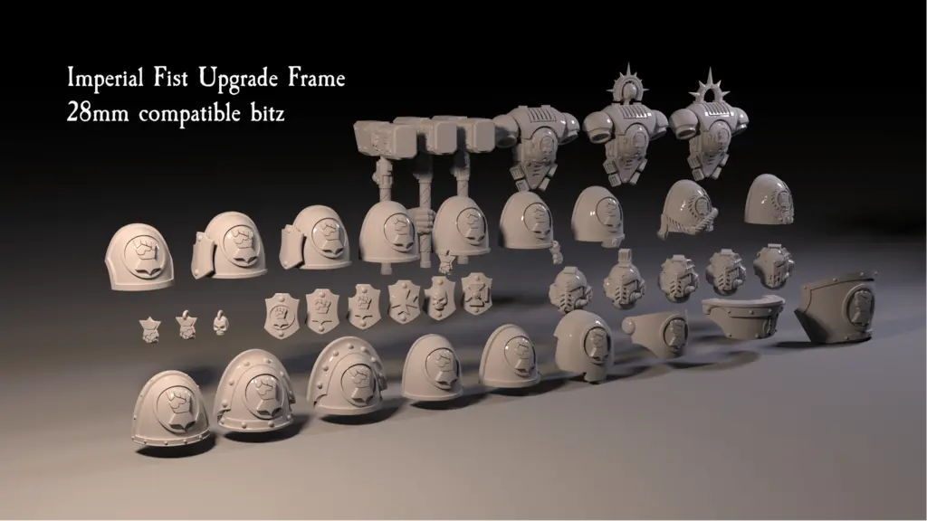 Imperial Fists Upgrade Frame — modelo 3D
