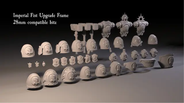 Imperial Fists Upgrade Frame — modelo 3D