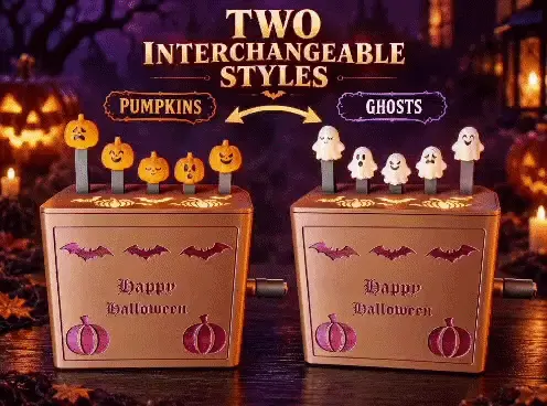 Halloween in Motion – Moving Pumpkin & Ghost Box — modelo 3D