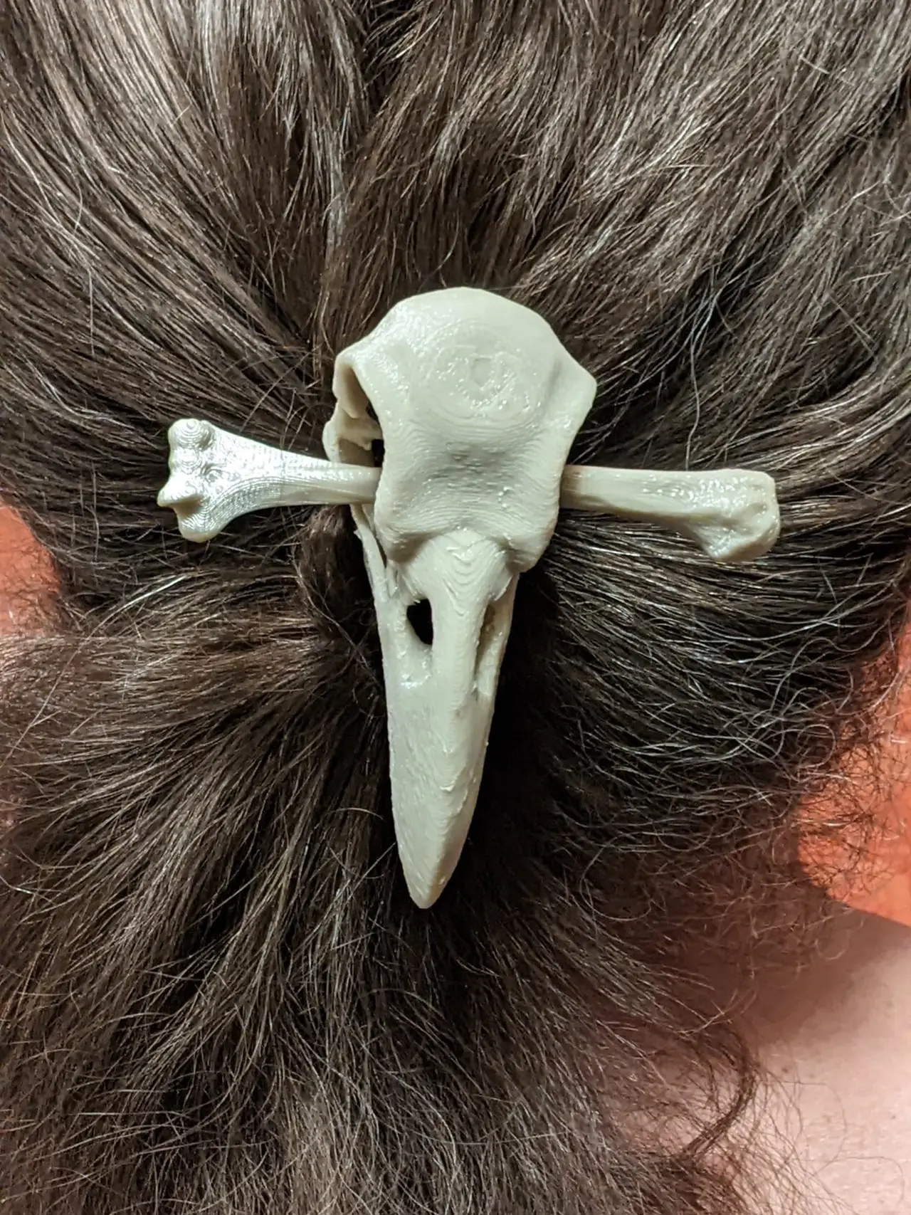 Raven Skull Hair Tie — modelo 3D