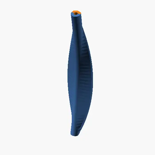 Salmon Fishing Spoon with Twist and Curve — modelo 3D