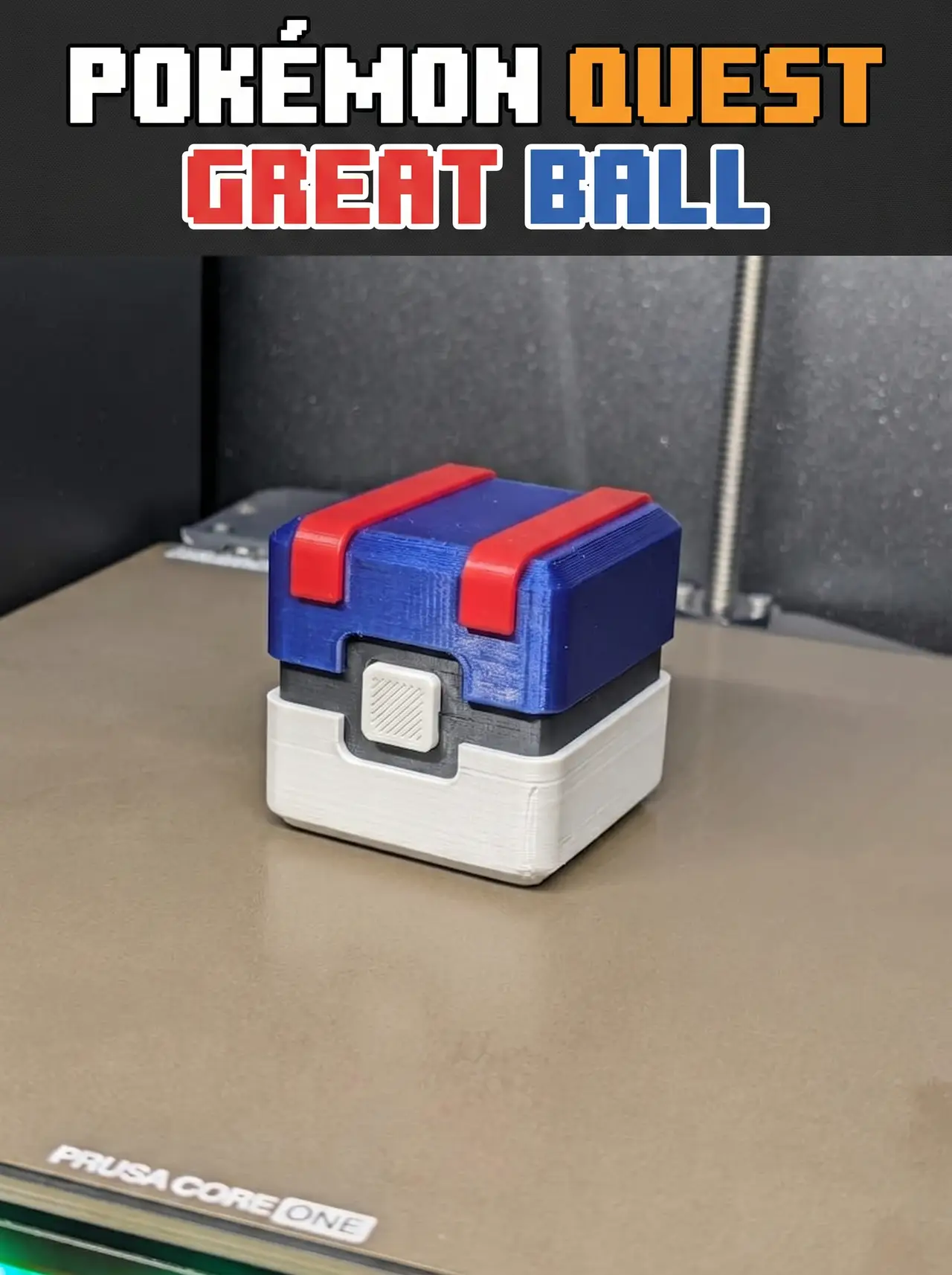 Pokemon Quest Great Ball Container - No AMS required — modelo 3D