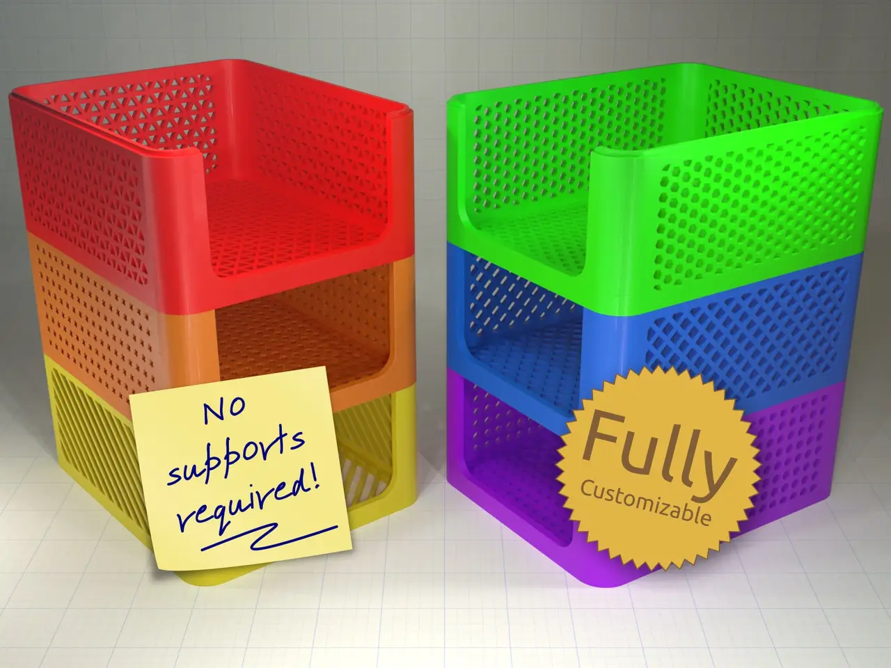 Stackable Storage Caddies — modelo 3D