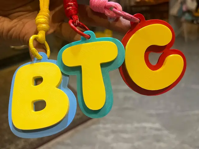 Alphabet Initials Keychain Bubble Letters (A-Z) — modelo 3D