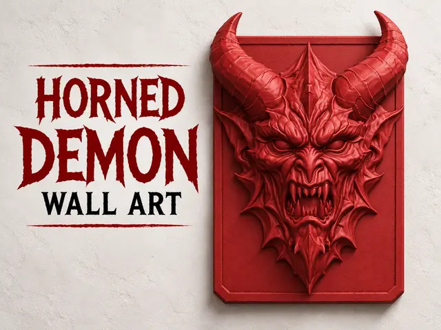 Horned Demon Wall Art — modelo 3D