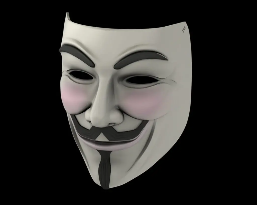 Guy Fawkes Mask — modelo 3D