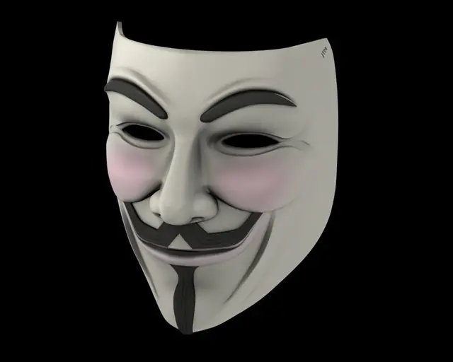 Guy Fawkes Mask — modelo 3D