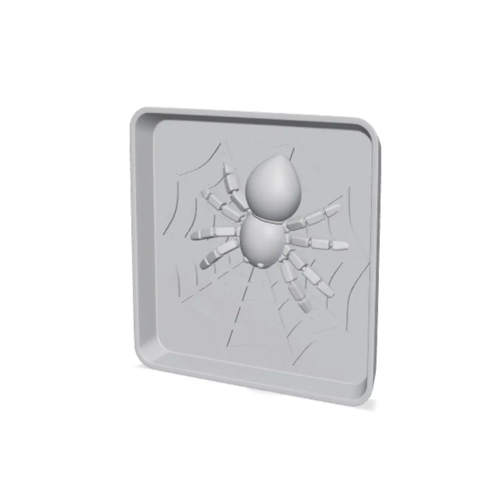 Spider Web Jewelry Tray with Spider — modelo 3D
