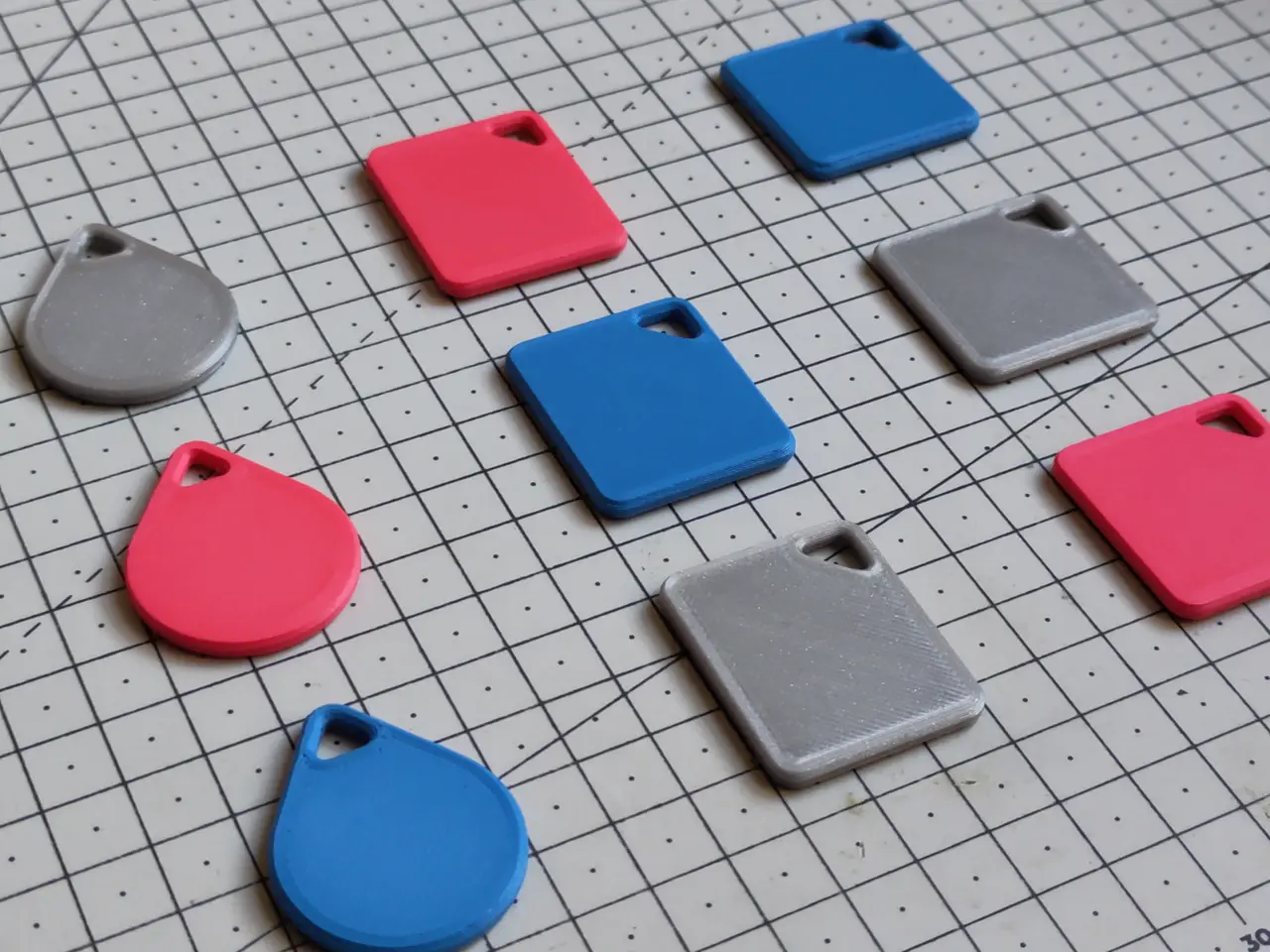NFC Tag Keychains — modelo 3D