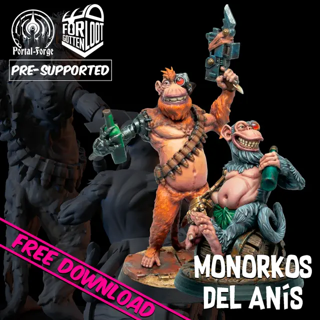 (FREE DOWNLOAD) Monorkos del anís (PART 1) - Presupported — modelo 3D