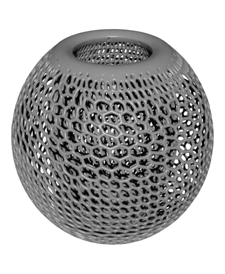 Geometric Voronoi Lattice Sphere Vase — modelo 3D