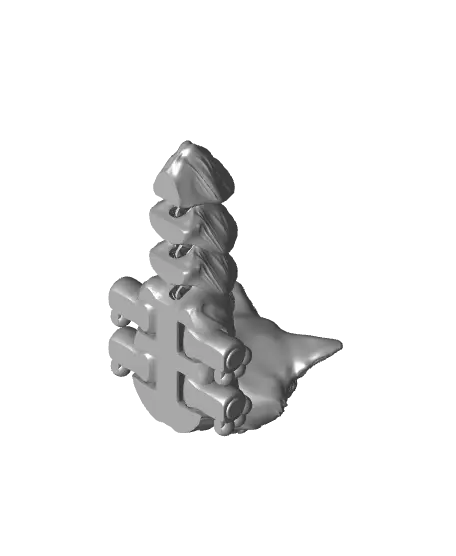 Articulated Fox - Snap-Flex Fidget Toy — modelo 3D