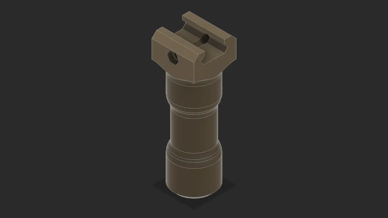 Single Vertical Pistol Grip — modelo 3D