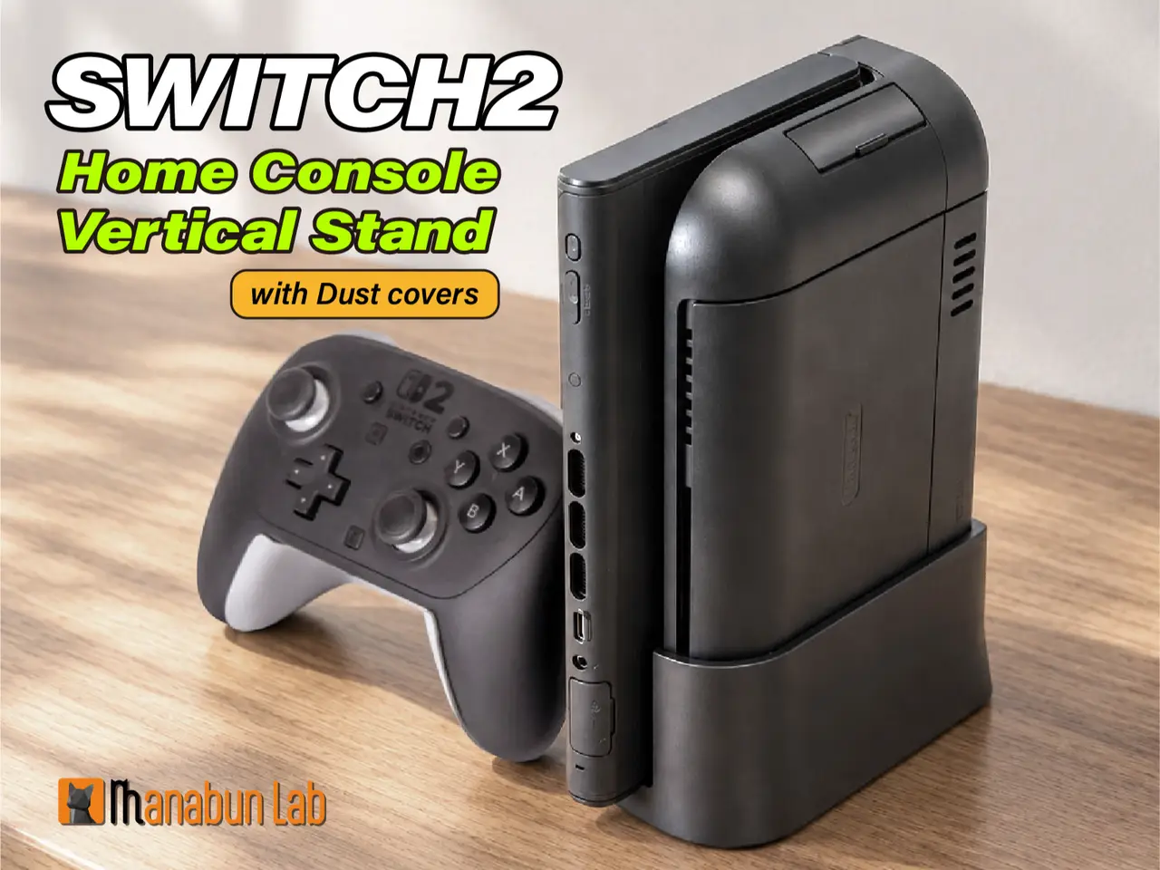 Switch 2 Vertical Stand with Dust Covers — modelo 3D